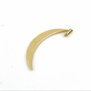 10 Kt gold crescent moon